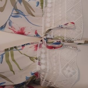 Timing sheer floral cover up